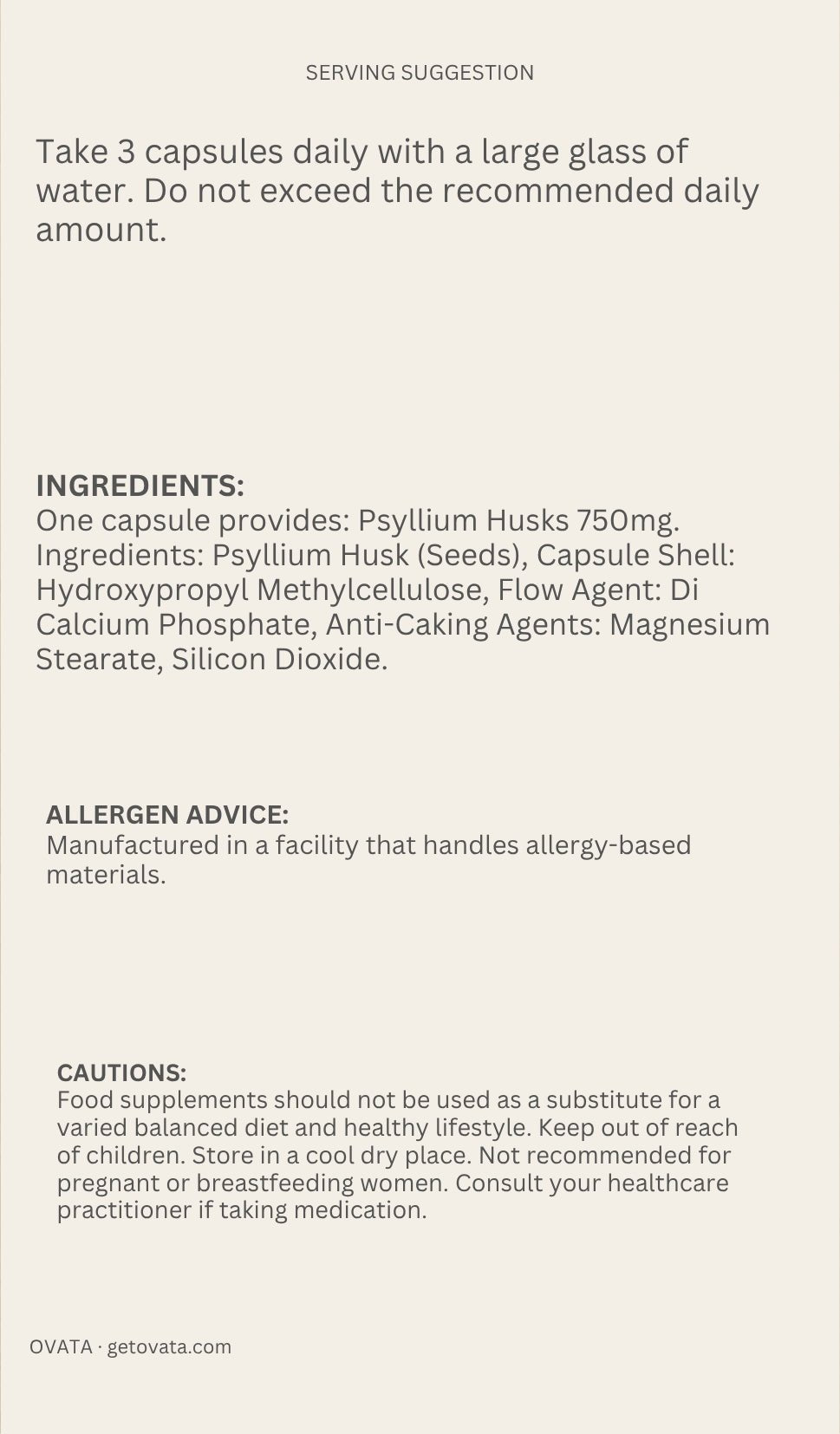 OVATA Fibre Capsules - OVATA